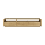 Moderne Ethnicraft Shadow Kommode aus massiver Eiche mit drei geräumigen Schubladen.