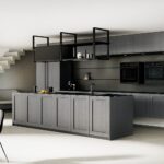 Moderne Rotpunkt Küche mit eleganten Fronten und hochwertiger Ausstattung in stilvollem Design.