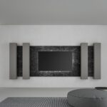 Moderne Caccaro TV-Wand mit elegantem Design und praktischem Stauraum für das Wohnzimmer.