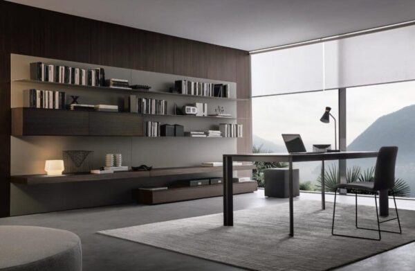 Moderne Wohnwand Frame 15 von Giellesse mit elegantem Design und praktischen Stauraumlösungen.