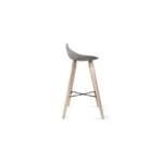 Hauteville Barhocker aus Beton mit schlankem Metallgestell und minimalistischem Design