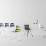 Moderner Gaber Colorfive 6 Designstuhl mit ergonomischer Sitzschale und farbenfrohem Design.
