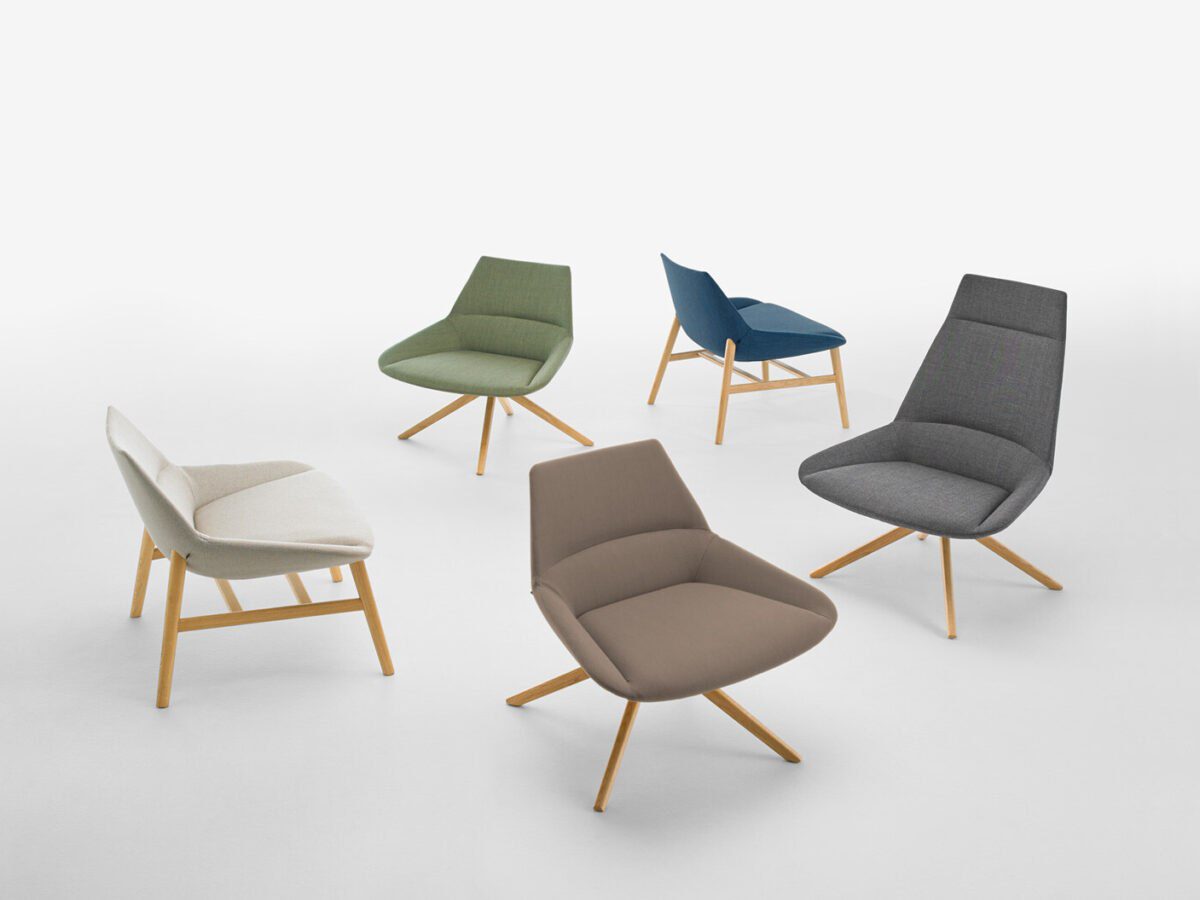 Eleganter Dunas Sessel von Inclass für moderne Büro- und Lounge-Bereiche.
