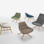 Eleganter Dunas Sessel von Inclass für moderne Büro- und Lounge-Bereiche.