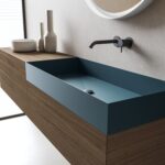 Moderner Moab80 Less 16 Waschtisch mit minimalistischem Design für stilvolle Badezimmer.