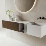 Moderner Moab80 Zero 32 Waschtisch mit minimalistischem Design für stilvolle Badezimmer.