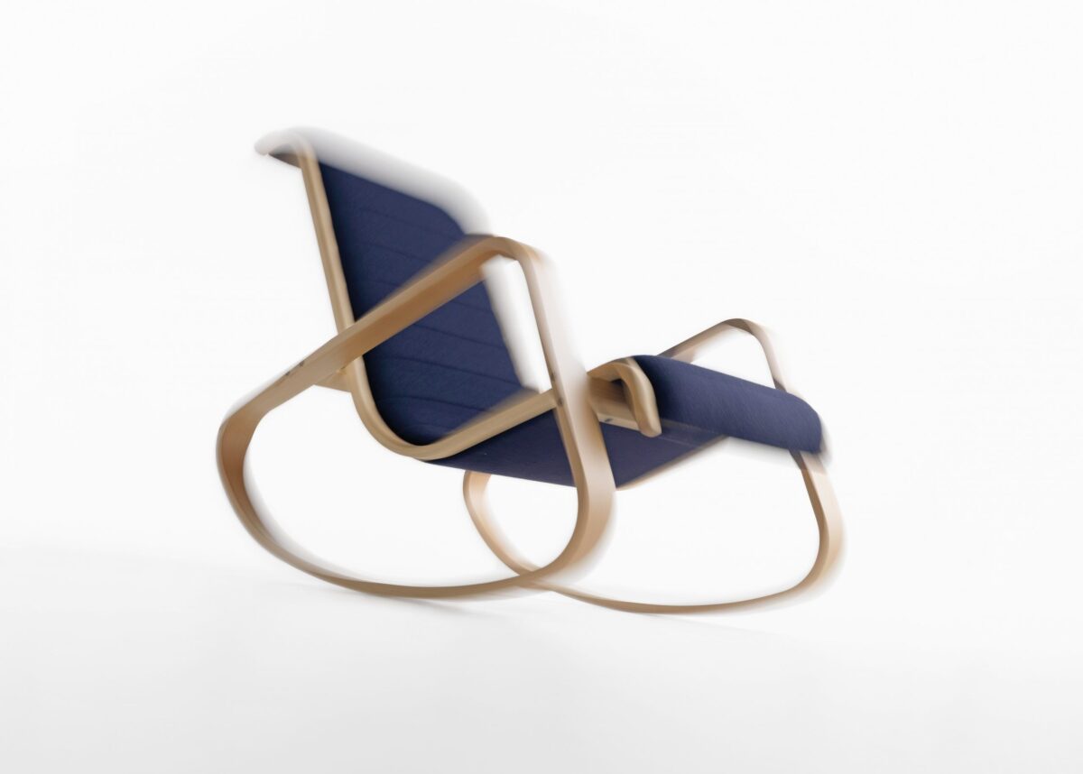 Moderner Schaukelstuhl Dondolo 7 von Crassevig in elegantem Design für stilvolles Wohnen.