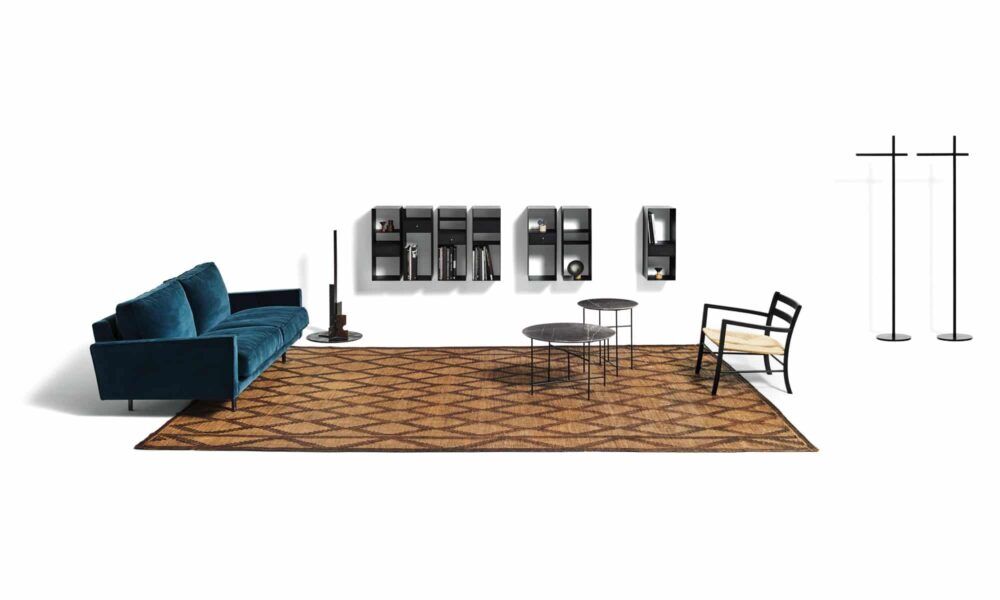 Modernes 3-Sitzer Designer-Sofa Square 3 von De Padova in elegantem Design.