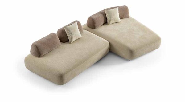 Modernes Lecomfort Capriccio 9 Designer-Sofa in elegantem Design für stilvolle Wohnräume.