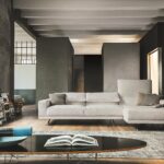 Modernes Vibieffe Altopiano 3 Designer-Sofa in zeitlosem Design für stilvolle Wohnräume.