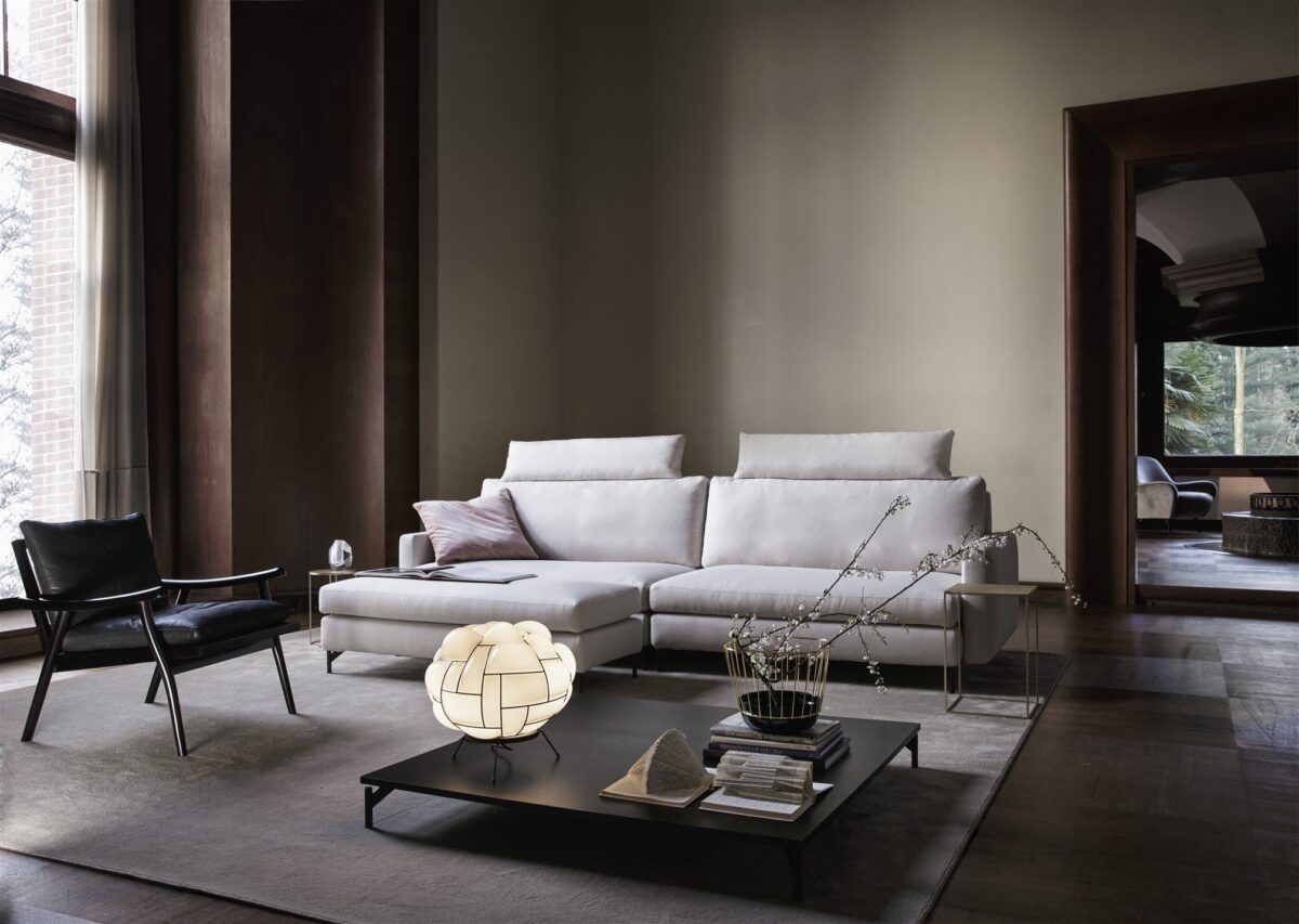 Modernes Vibieffe Nordic 2 Sofa in zeitlosem Design für stilvolle Wohnräume.