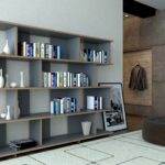 Tojo Stell 4 modulares Holzregal mit verstellbaren Fächern für flexible Aufbewahrung im modernen Zuhause.