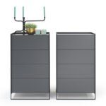 Moderne Möller Design Lean Box Kommode mit klaren Linien und minimalistischem Design.