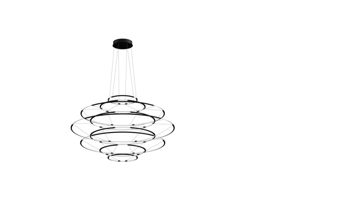 Moderne Drop Pendelleuchte von Nemo mit elegantem Tropfendesign in zeitlosem Weiß.