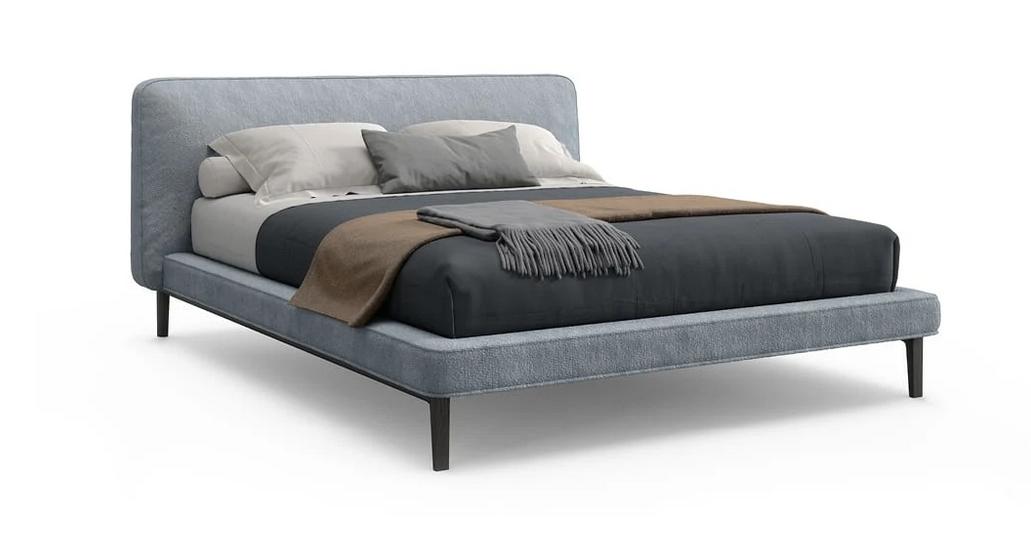 Modernes Seeyou Polsterbett mit gepolstertem Kopfteil von Novamobili in elegantem Design.