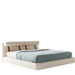 Modernes Nube Tender Bett mit weicher Polsterung für komfortablen und erholsamen Schlaf.