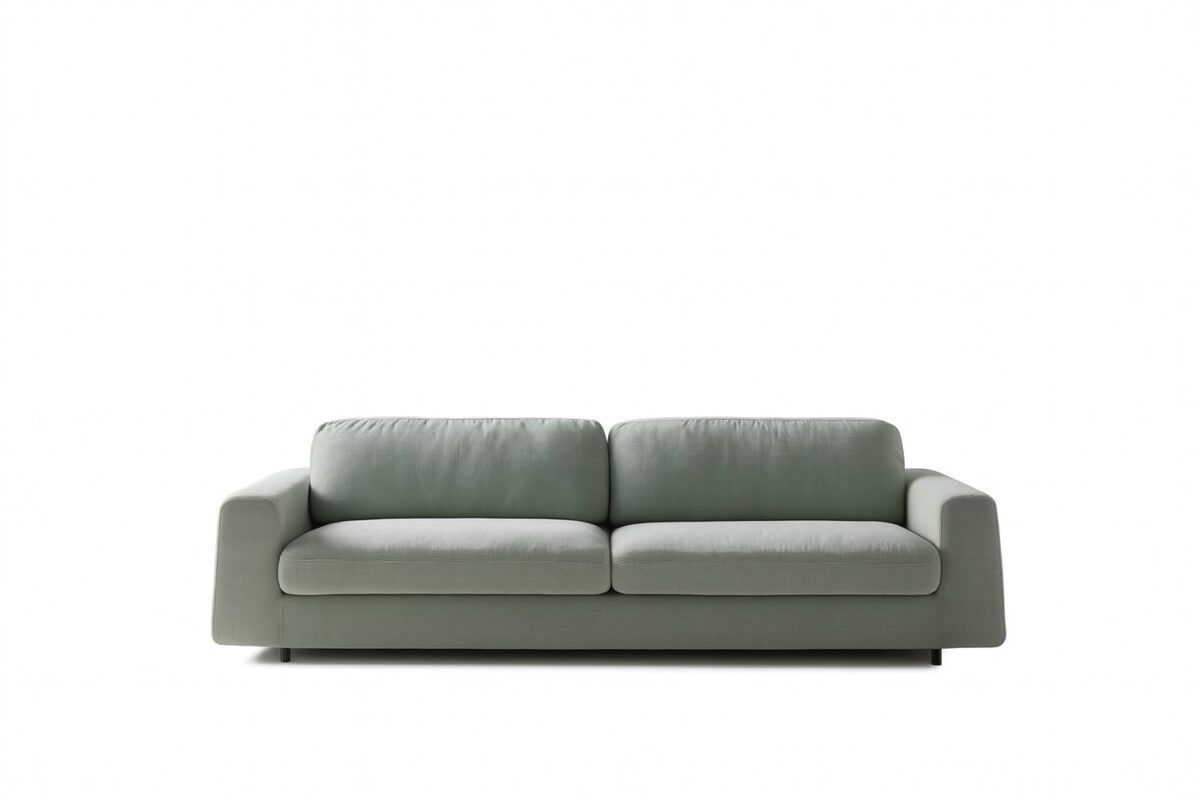 Modernes Nube Sofa in warmer Sunset-Farbe mit elegantem Design für stilvolle Wohnräume.