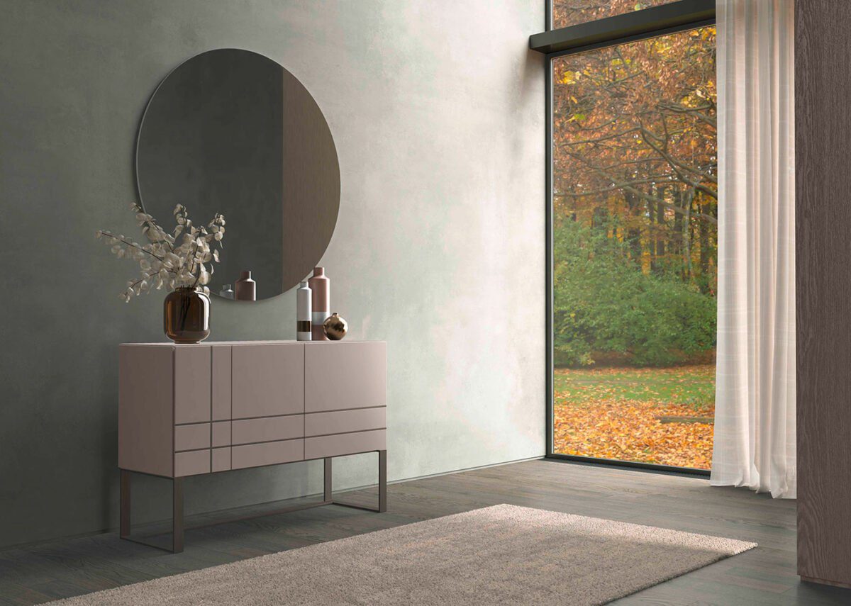 Moderne Kommode Aqua von Olivieri mit elegantem Design für stilvolle Schlafzimmer.