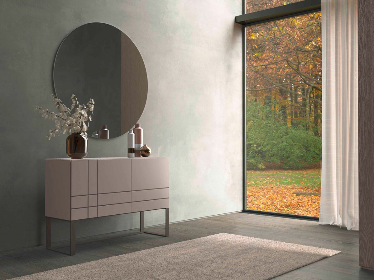 Moderne Kommode Aqua von Olivieri mit elegantem Design für stilvolle Schlafzimmer.