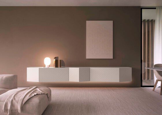 Luxuriöse Louvre Kommode von Olivieri mit elegantem Design und hochwertiger Verarbeitung.