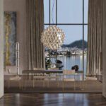 Moderner Esstisch Kyoto 8 aus Holz mit eleganten Metallbeinen von Orsenigo.