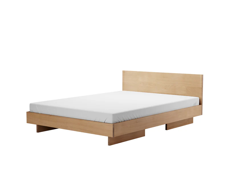 Modernes Zians Designbett von OUT - Minimalistisches Holzbett für stilvolle Schlafzimmer.