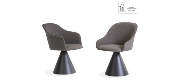 Eleganter Potocco Lyz Polsterstuhl mit modernem Design und hochwertiger Verarbeitung.