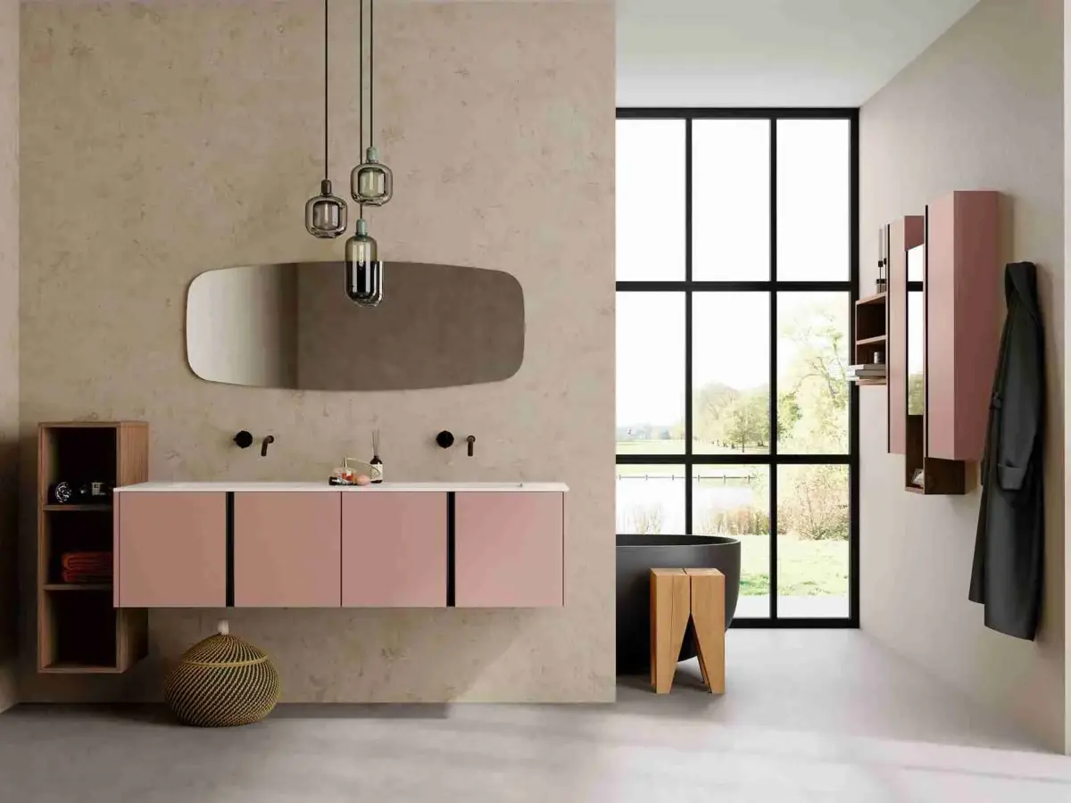 Moderner Cloe Waschtisch von Pozzebon mit elegantem Design für stilvolle Badezimmer.