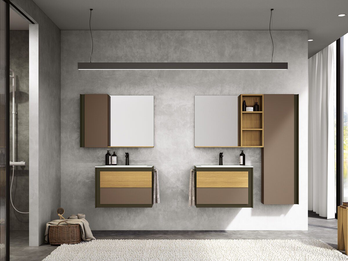 Modernes Doge Waschtischprogramm mit elegantem Design von Pozzebon für stilvolle Badezimmer.