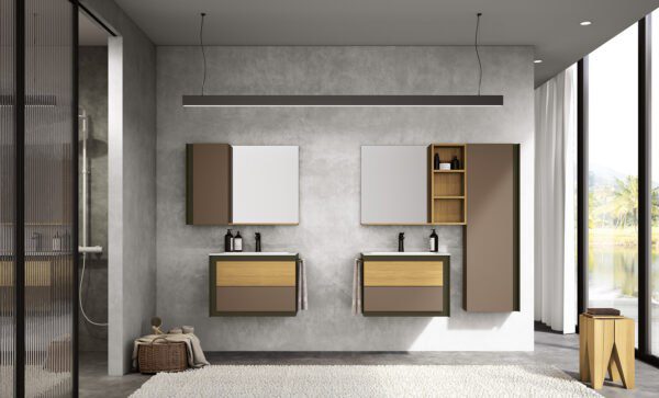 Modernes Doge Waschtischprogramm mit elegantem Design von Pozzebon für stilvolle Badezimmer.