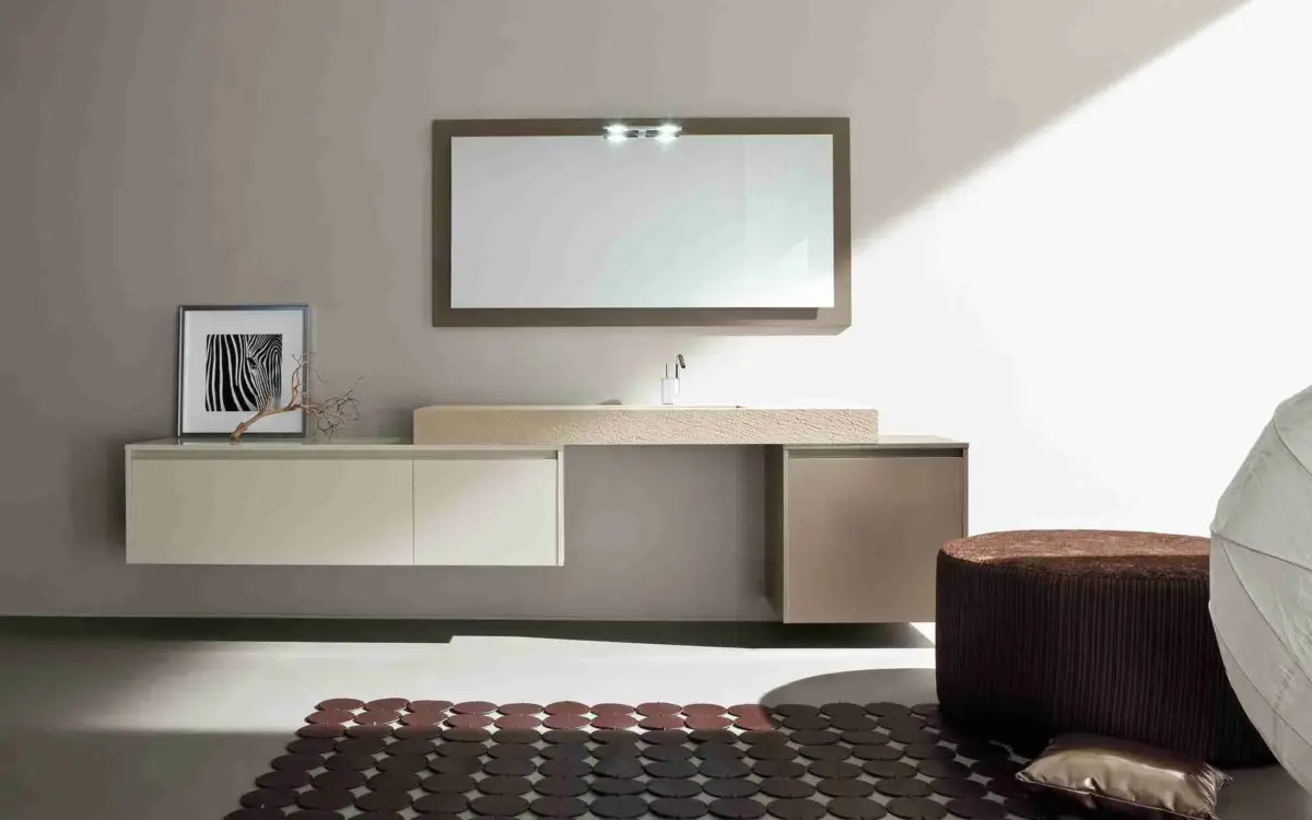 Moderner Waschtisch Look von Pozzebon in elegantem Design für stilvolle Badezimmer.
