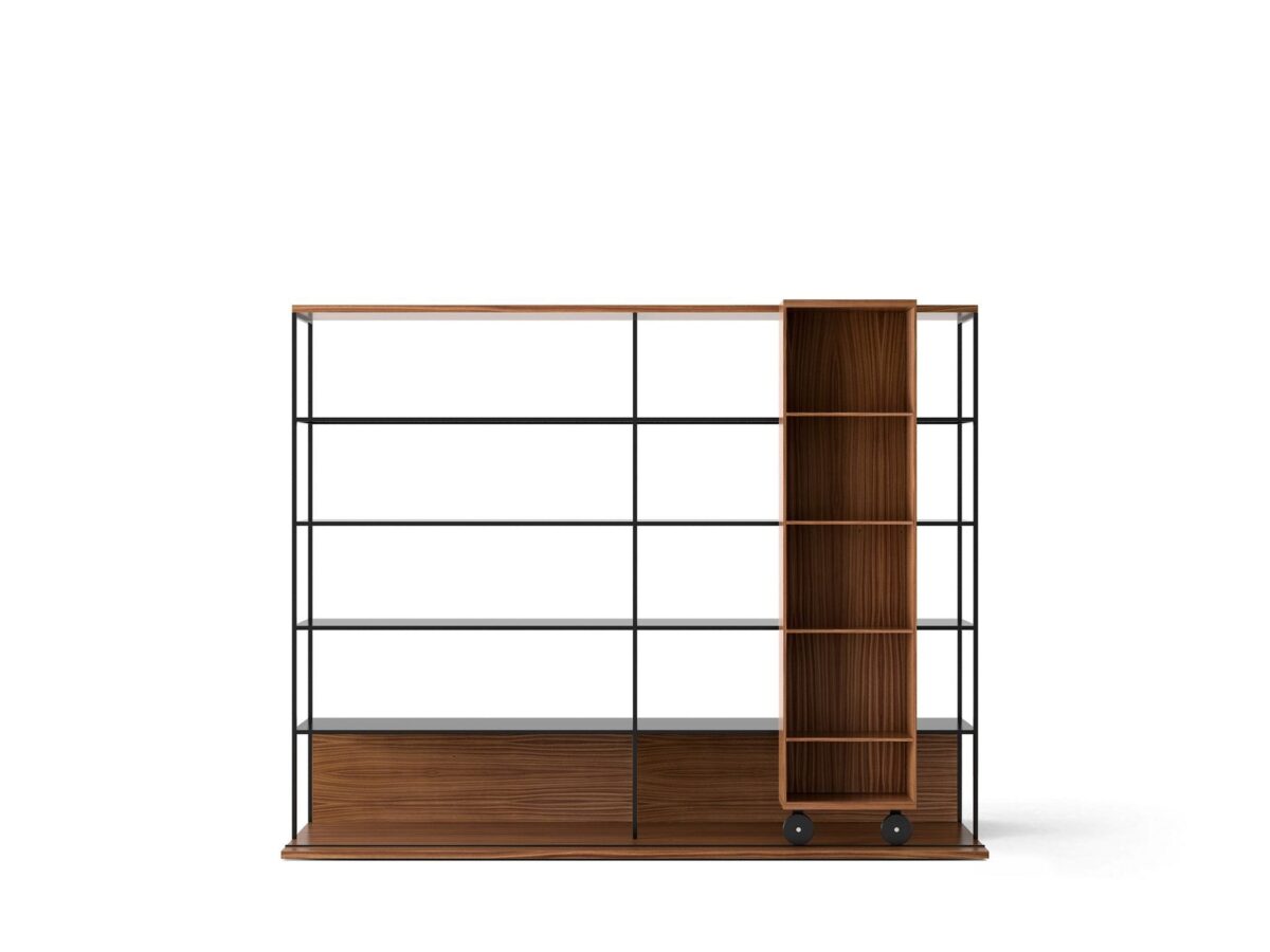 Modernes Literatura Bücherregal von Punt in minimalistischem Design für stilvolle Wohnräume