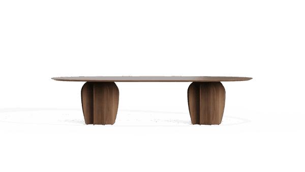 Moderner Punt Coral Tisch in mehrfarbigem Design mit eleganter Tischplatte