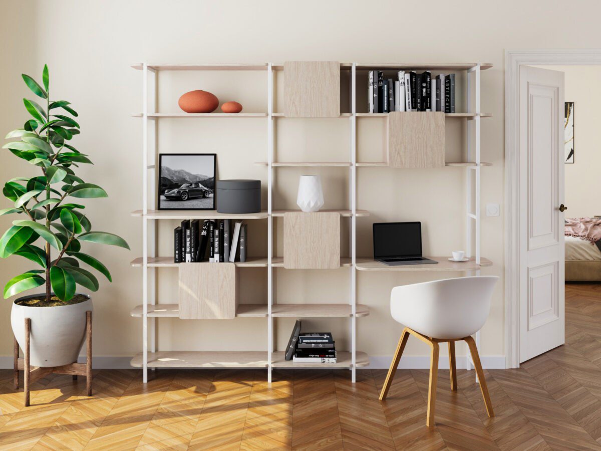 Stilvoller Kranich mit königlicher Ausstrahlung im eleganten Retro-Design.