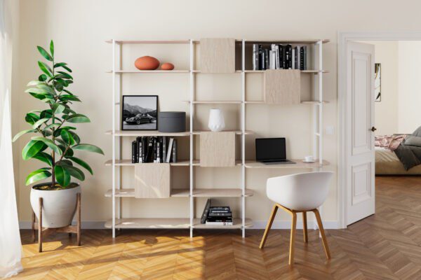 Stilvoller Kranich mit königlicher Ausstrahlung im eleganten Retro-Design.