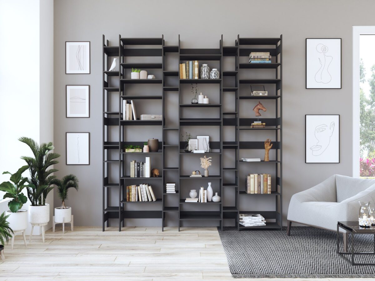 Praktisches Radieschen-Regal mit innovativem Lift-System für platzsparende Lagerung.