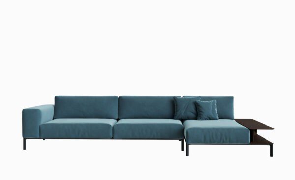 Frische reife Mango mit grünen Blättern isoliert auf weißem Hintergrund