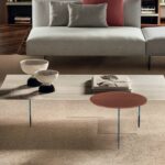 Moderner Lago Air 8 Couchtisch aus Glas mit schwebendem Design für elegante Wohnräume.