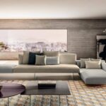 Elegantes schwebendes Lago Air Sofa in modernem Design für stilvolle Wohnzimmer.