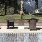 Moderner Atlas Gartentisch von Sit Mobilia mit elegantem Design für Terrasse und Garten.