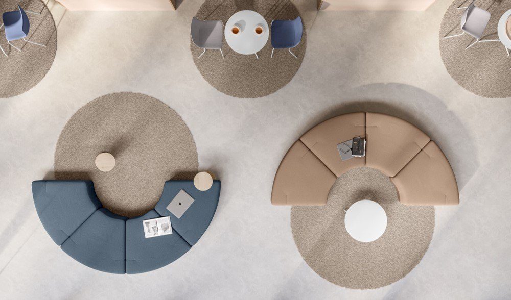 Modernes Lido Sofa von Sitland mit elegantem Design für Büro und Empfangsbereiche.