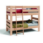 Mitwachsendes Kinderbett aus Massivholz von Team 7 Kids, Design Stefan Radinger.