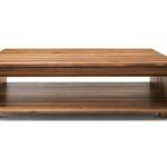 Moderner Lux Couchtisch aus Massivholz von Team 7, entworfen von Designer Jacob Strobel.