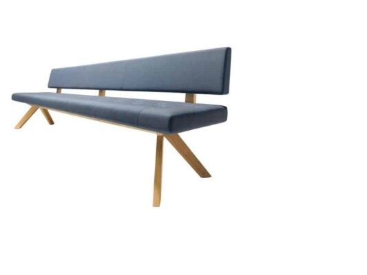 Moderne Yps Sitzbank aus Massivholz von Designer Jacob Strobel für Team 7.