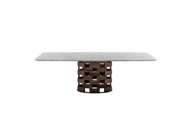 Eleganter Esstisch Colosseo 6 von Tonin Casa mit modernem italienischen Design.