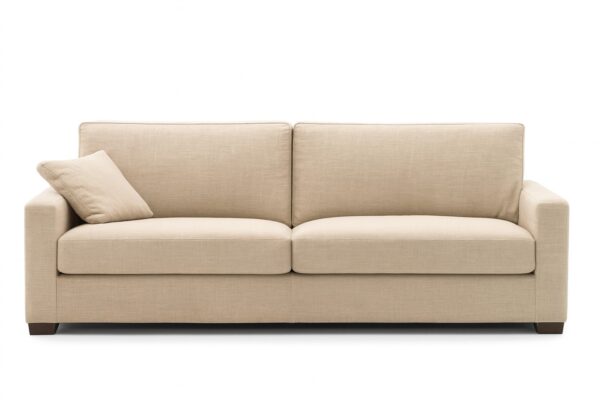 Modernes Zweisitzer-Sofa Ventura Cayman in grauem Stoff für stilvolle Wohnzimmer.