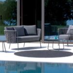 Moderne Daisy Sitzgruppe mit Tisch und Stühlen für Terrasse oder Garten von Vermobil.
