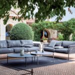 Moderne Key West Gartenmöbel-Sitzgruppe von Vermobil für stilvolle Außenbereiche.