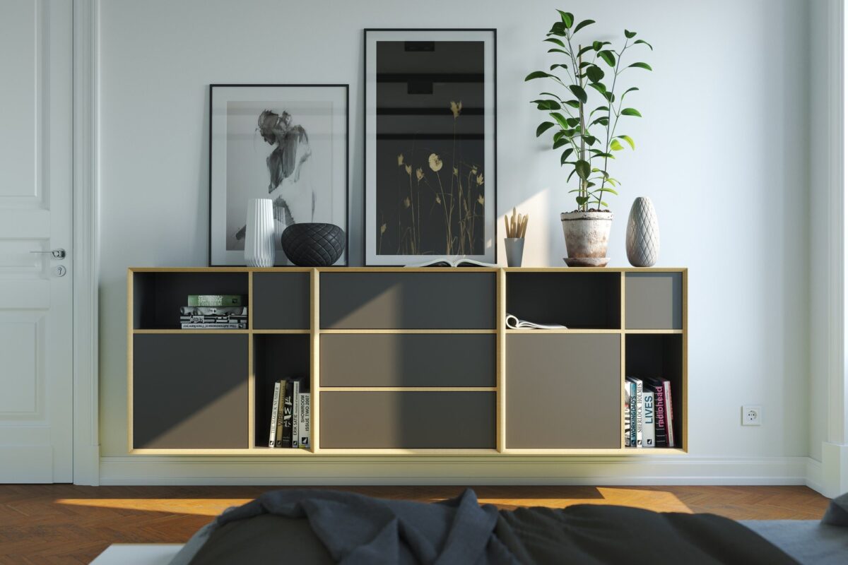 Vertiko 6 Modulregal von Müller Möbel - flexibles, minimalistisches Regalsystem für moderne Raumgestaltung.