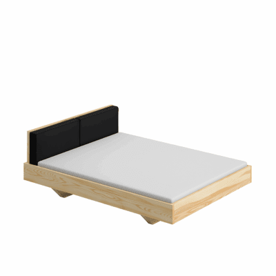 Modernes Massivholzbett Mea mit minimalistischem Design von Vitamin Design für zeitgemäße Schlafzimmer.